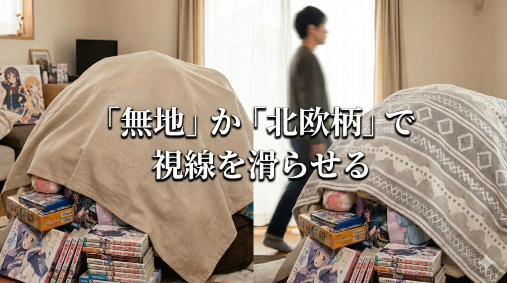 「無地」か「北欧柄」で視線を滑らせる